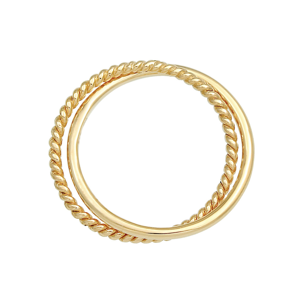 Elli Elli Bague Femmes Enroulement Classique Filigrane Torsadé Tendance en Argent Ster Bague
