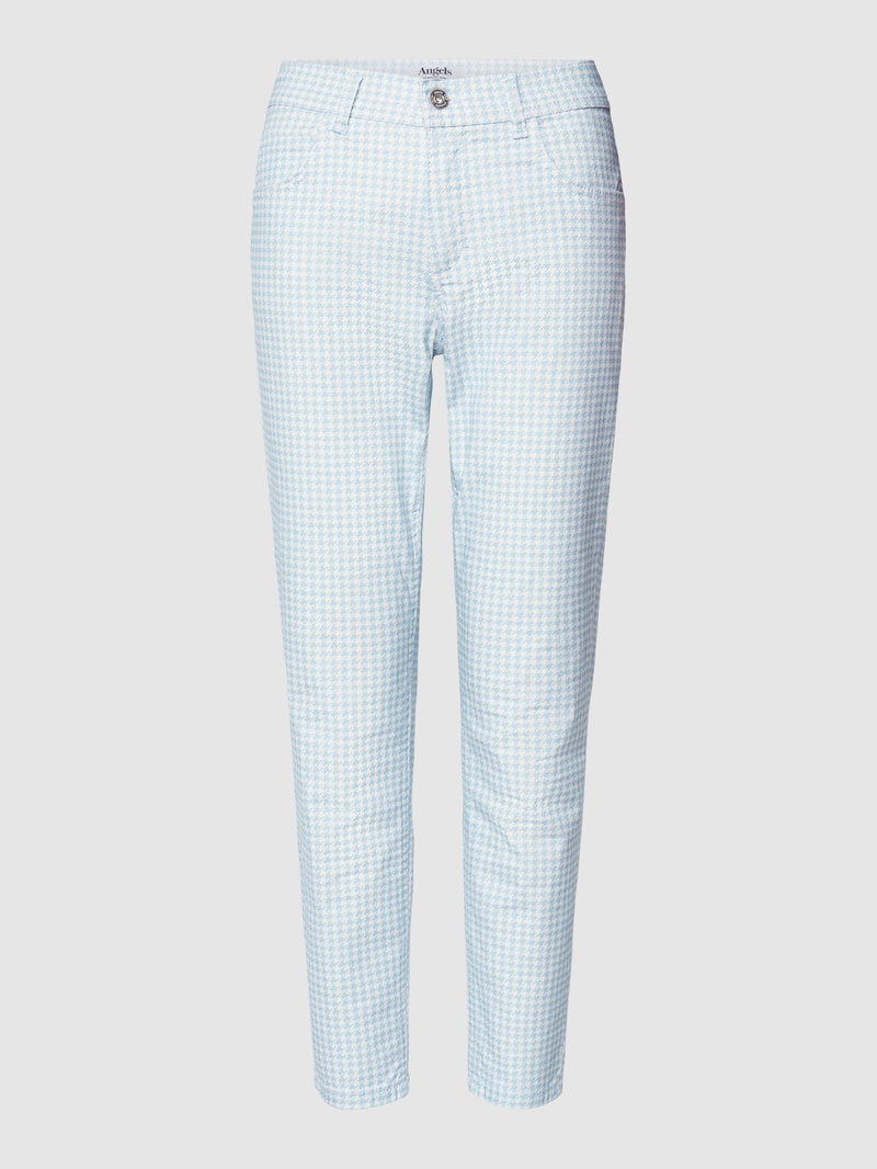 Hose mit Vichy-Muster Modell 'ORNELLA' in hellblau