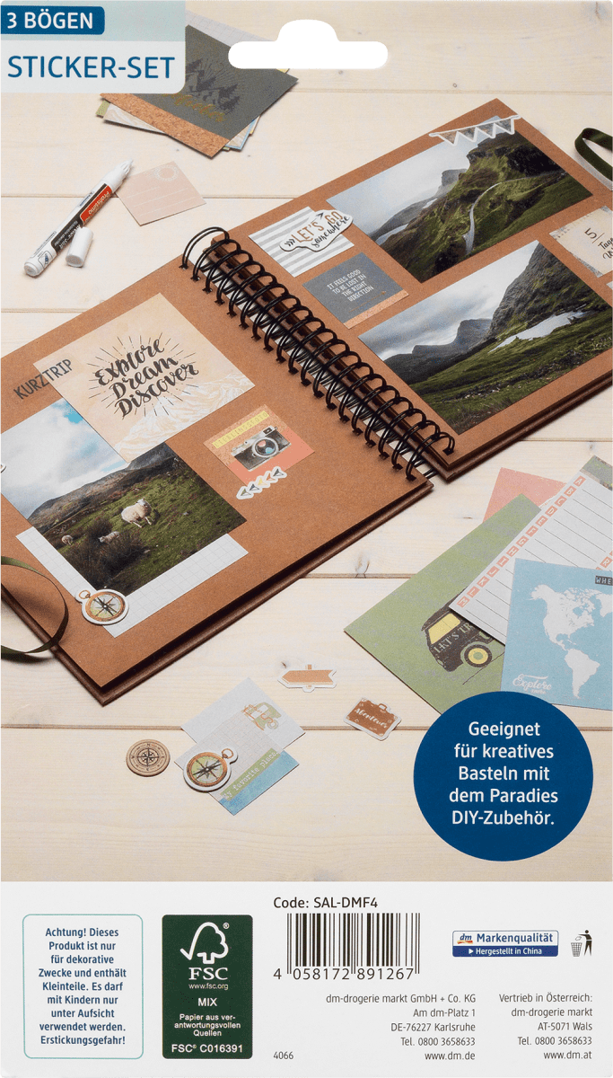 Stickerset Reise, 1 St