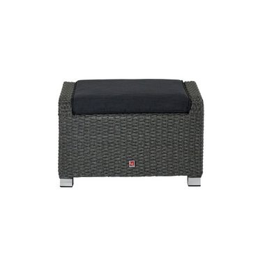 LC Garden Gartenlounge-Hocker LC Garden Barcelona Living Hocker grau-mix Fußbank