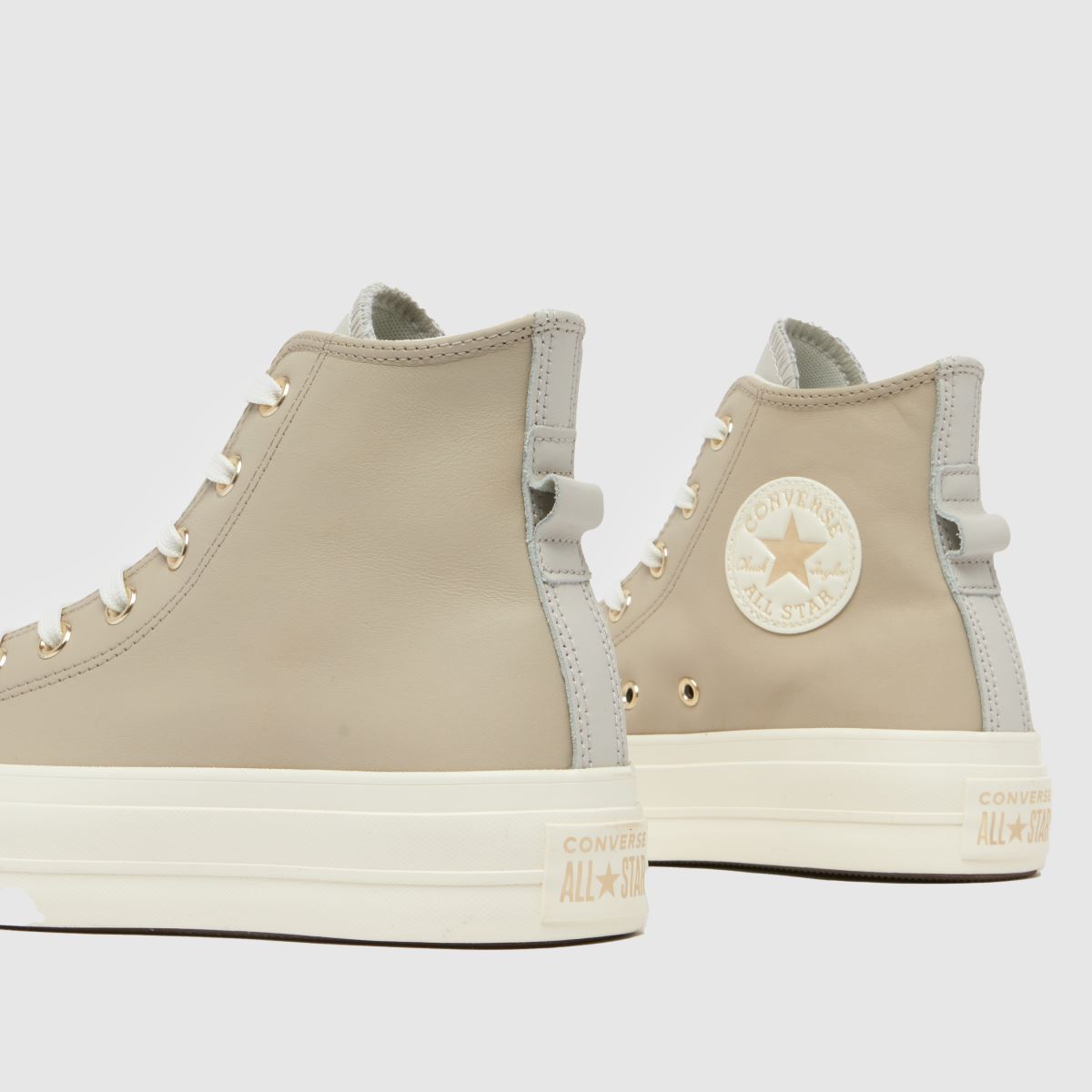 Converse All Star Lift Hi cipők bézs színben
