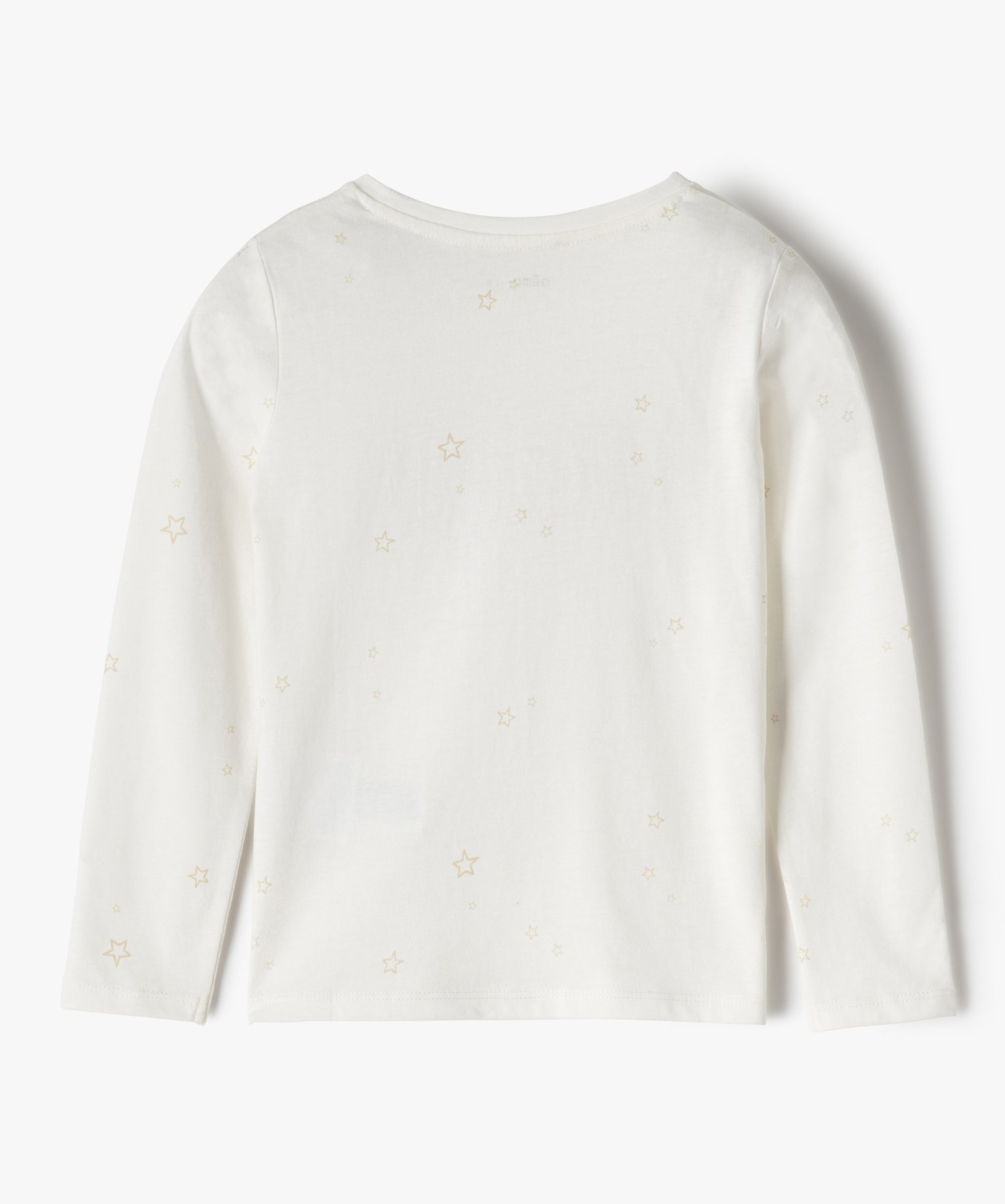 Tee-shirt fille avec motifs en sequins brodés | GEMO