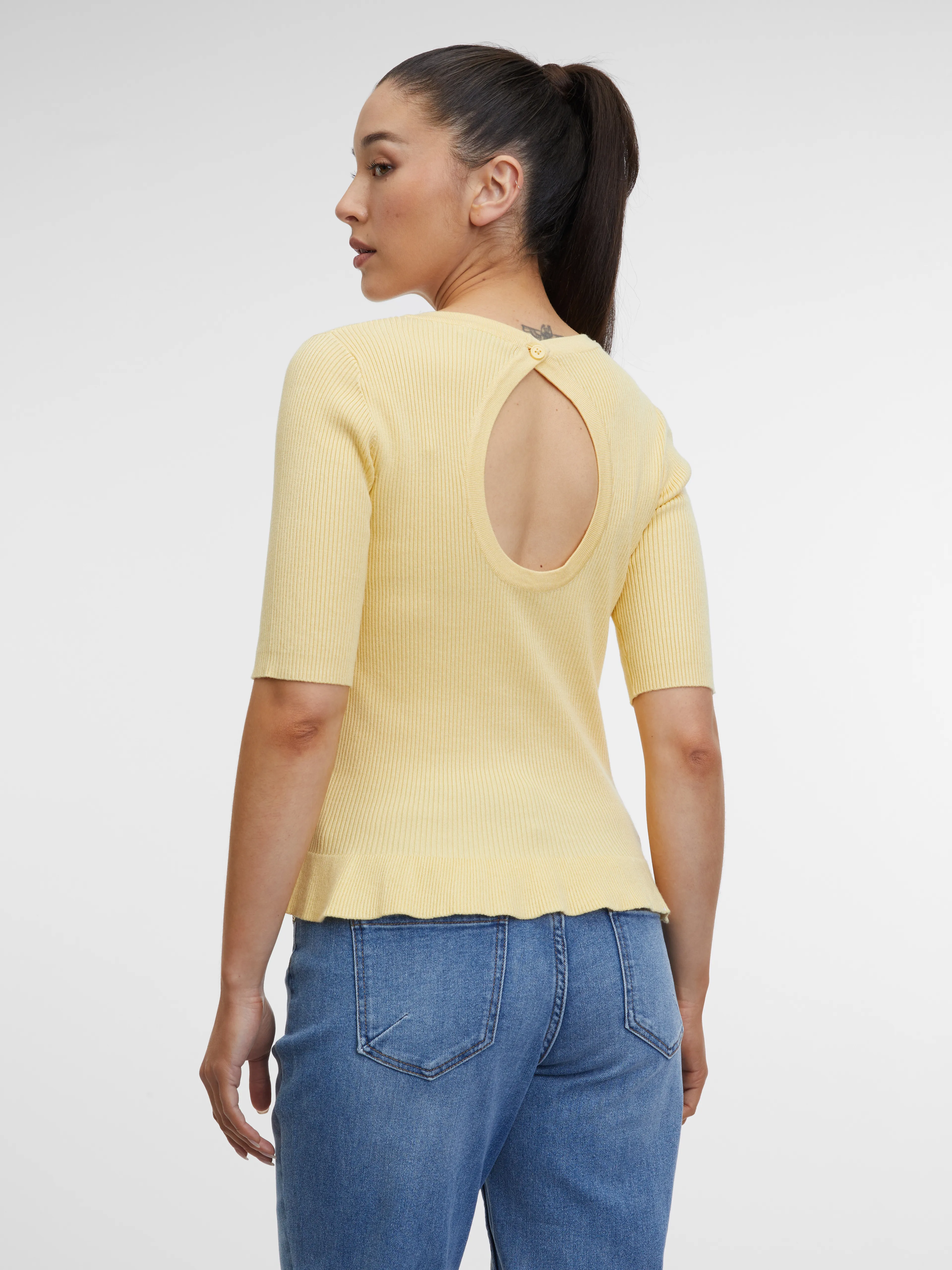 Gelbes Damen-T-Shirt ORSAY