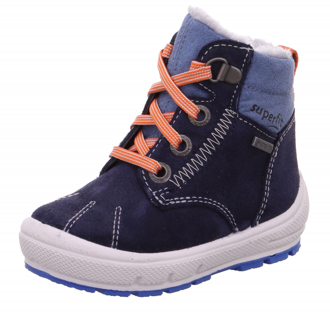 GROOVY - Blau/Rot Boots mit Schnürung