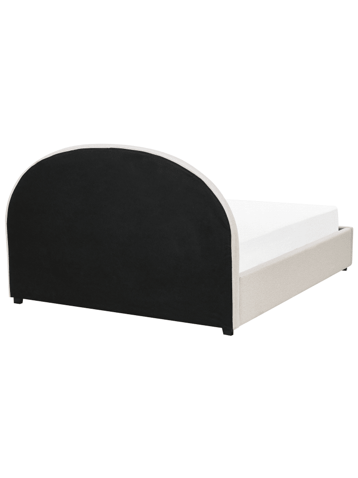 Beliani Doppelbett VAUCLUSE in Beige - (W) 174 x (H) 112 x (L) 214 cm günstig kaufen onesize