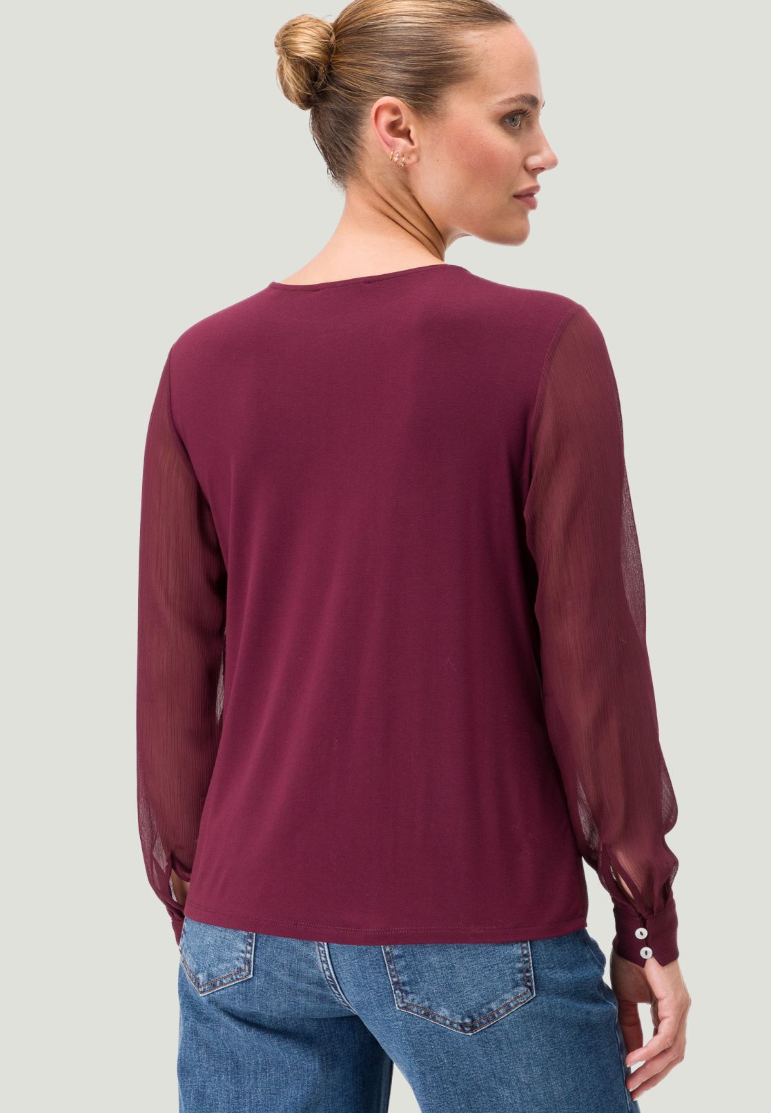 Blusenshirt mit Falten