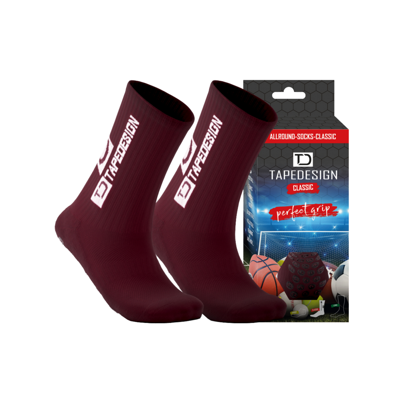 Tapedesign Socks Socken Rot F014
