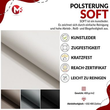 MKS MÖBEL Boxspringbett ALLY, Doppelbett mit Multipocket-Matratze, Praktisch Polsterbett