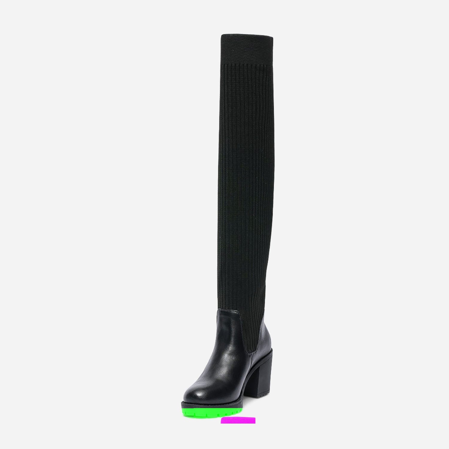 Cuissarde-chaussette TEXTO noire