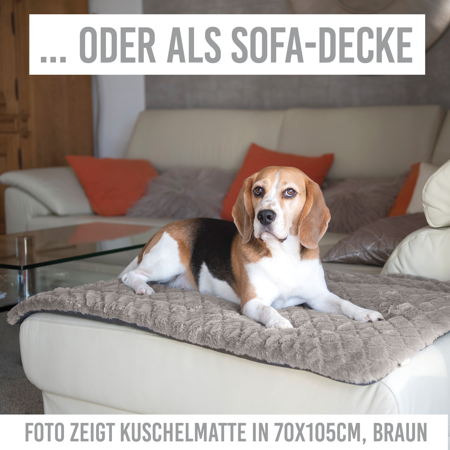 KaraLuna Hundematten KaraLuna Liegematte grau L