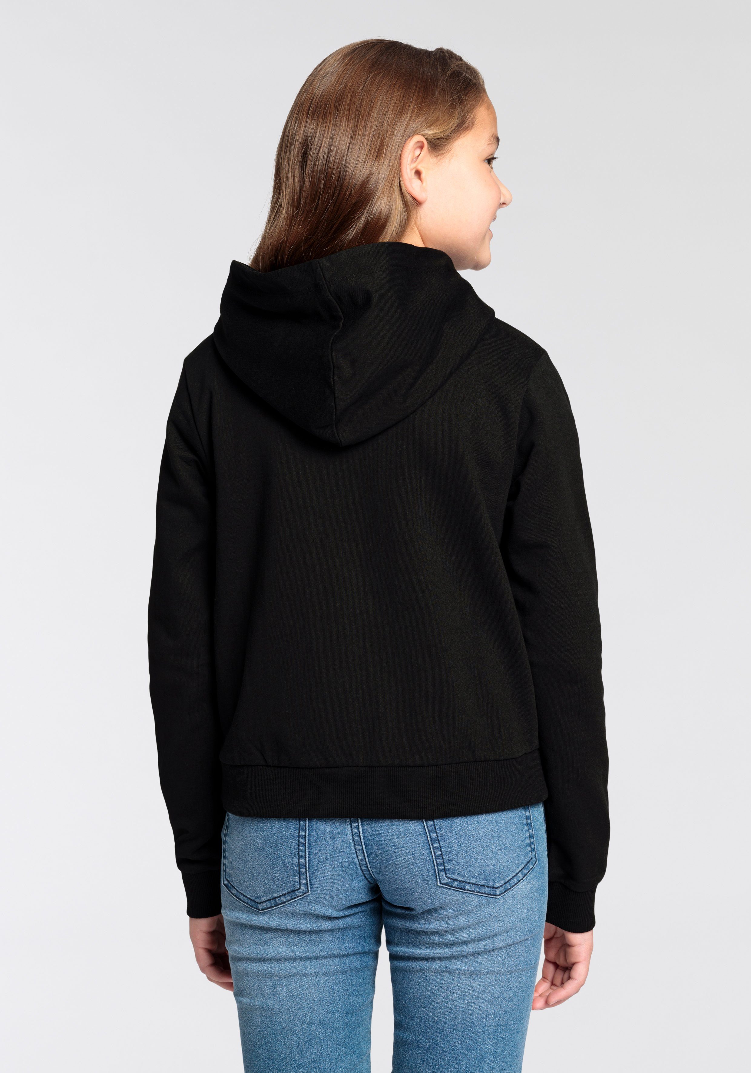 KIDSWORLD Kapuzensweatshirt ALLWAYS READDY TO CHILL, Sprüche Sweat in kurzer Form