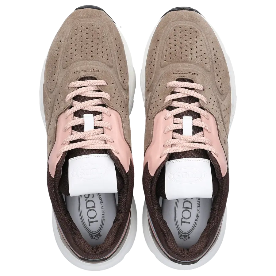 Tod's - Sneaker low SPORTIVO Veloursleder - beige