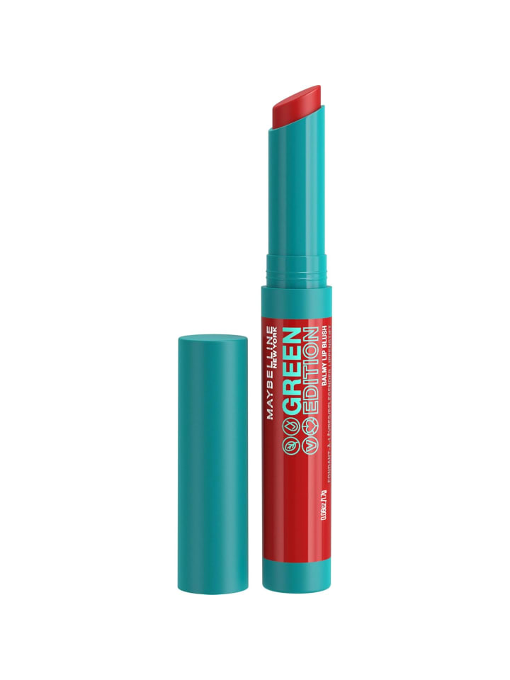 Maybelline New York Lippenstift Vegan Green Edition Balmy Lip Blush, Nr. 002 Bonfire günstig kaufen onesize