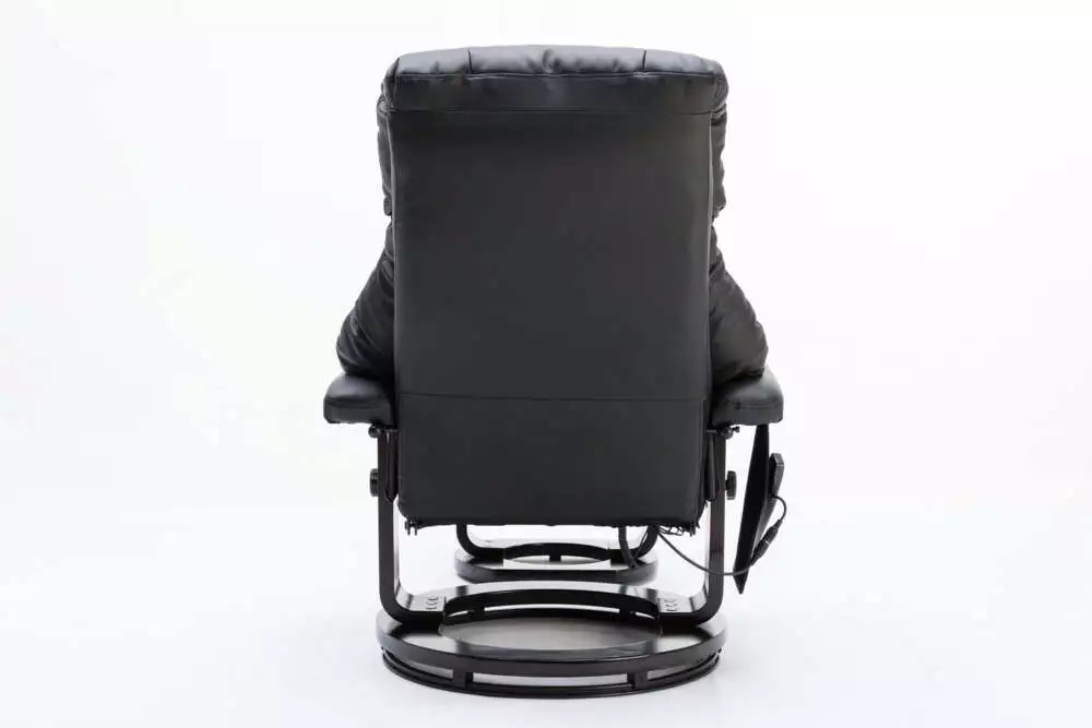 Happy Home Happy Home Massagesessel Relaxsessel mit Heizfunktion & Fußhocker schwarz