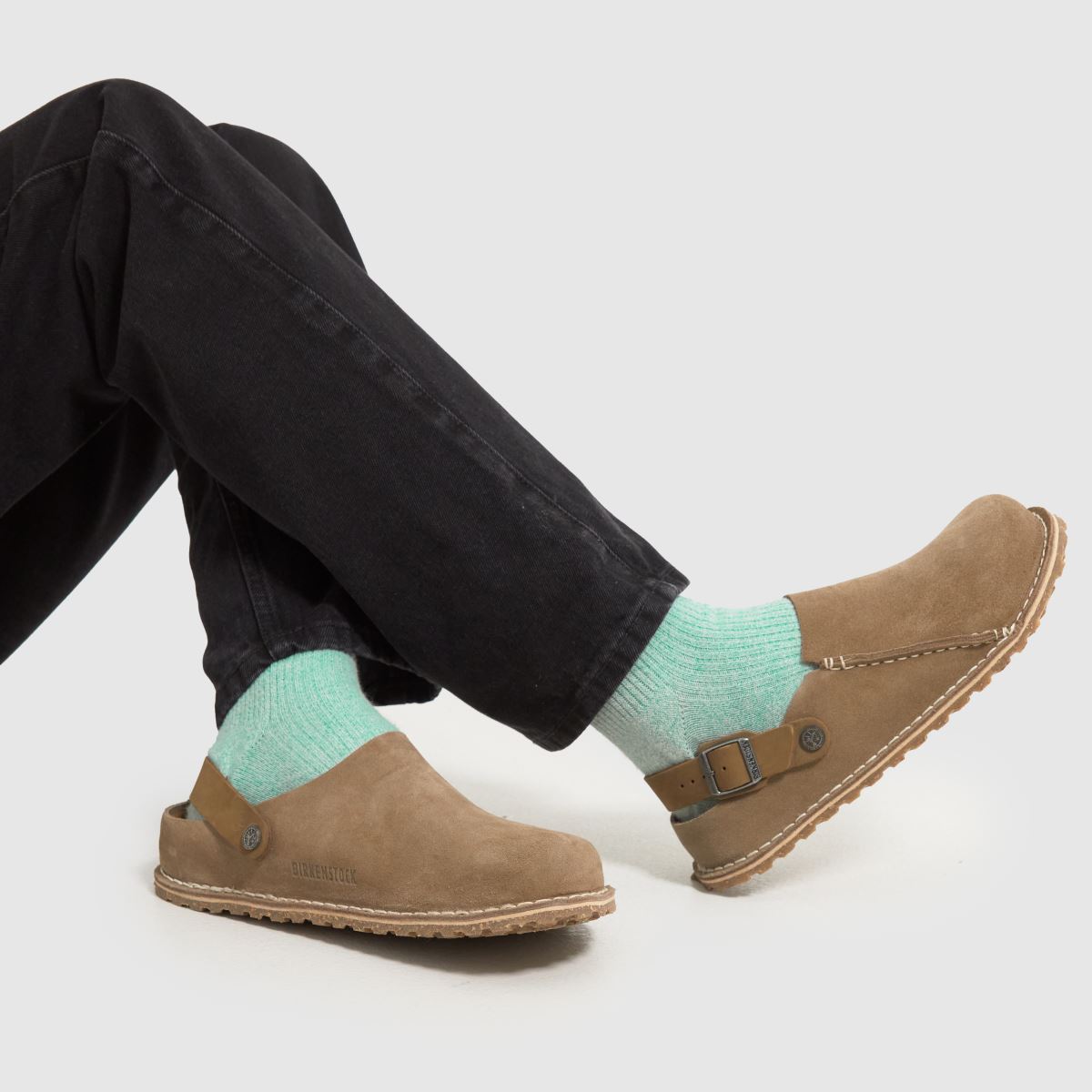 BIRKENSTOCK lutry clog sandály v barvě taupe