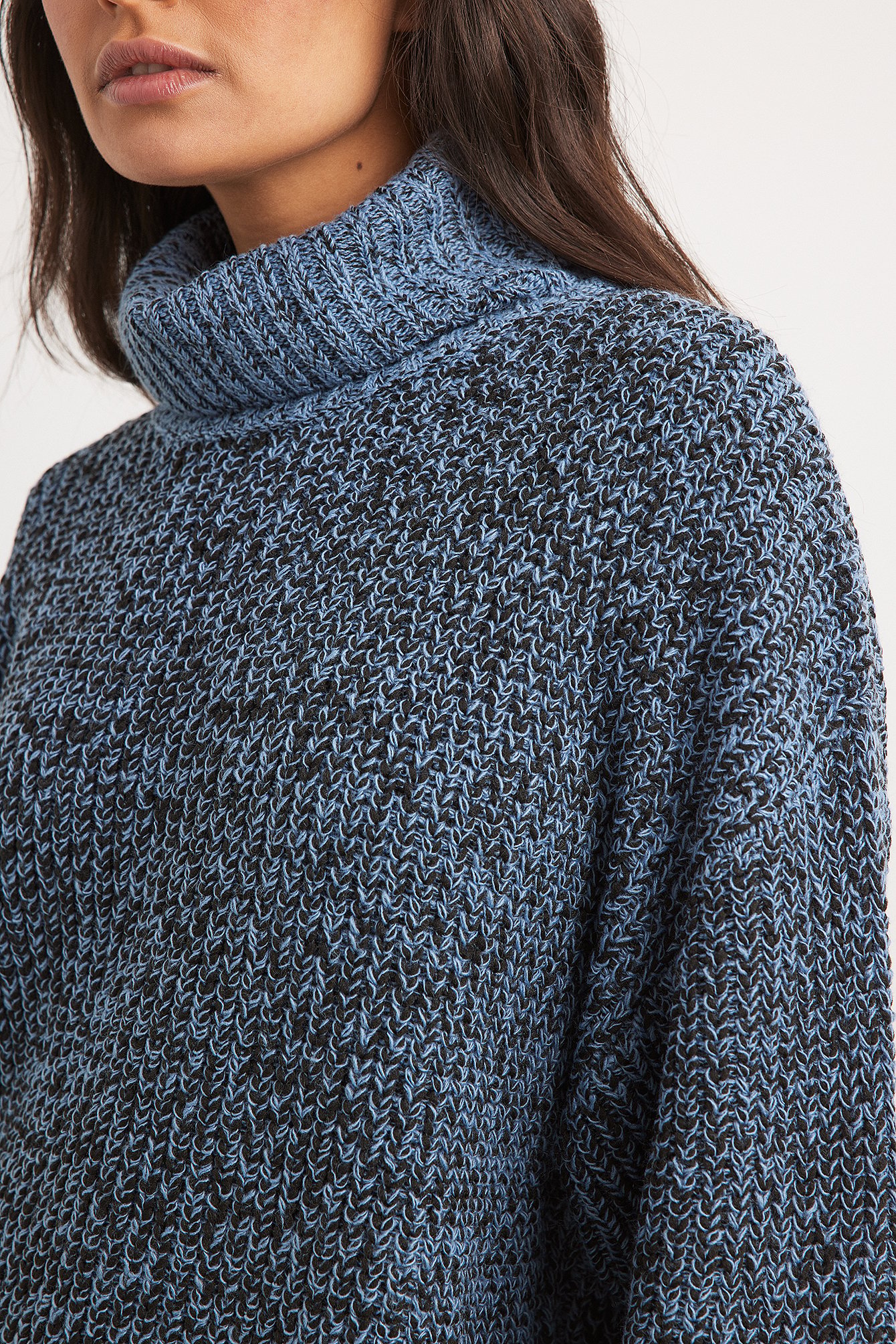 Rollkragenpullover gestrickt