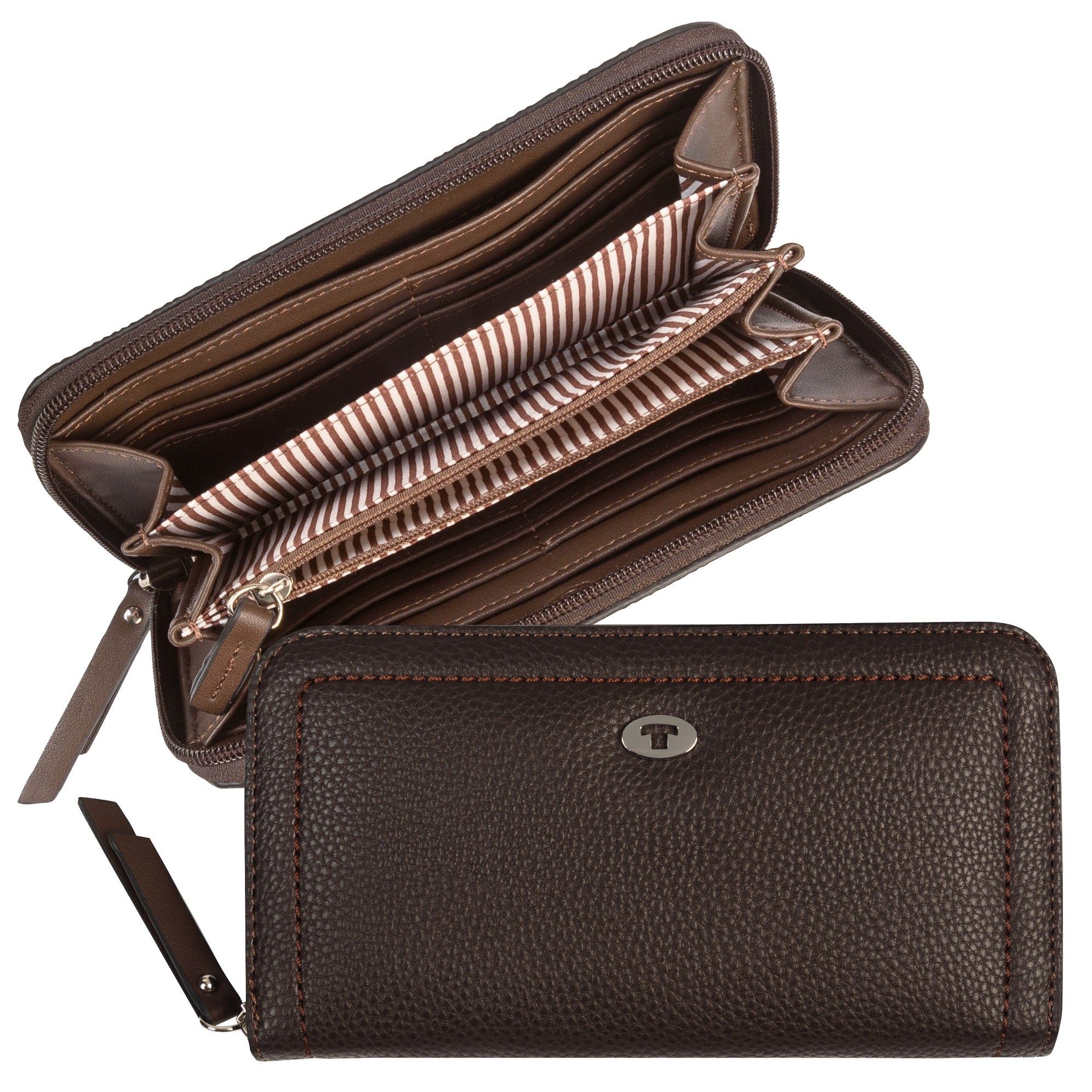 TOM TAILOR Geldbörse LILLY Long zip wallet, in schlichter Optik