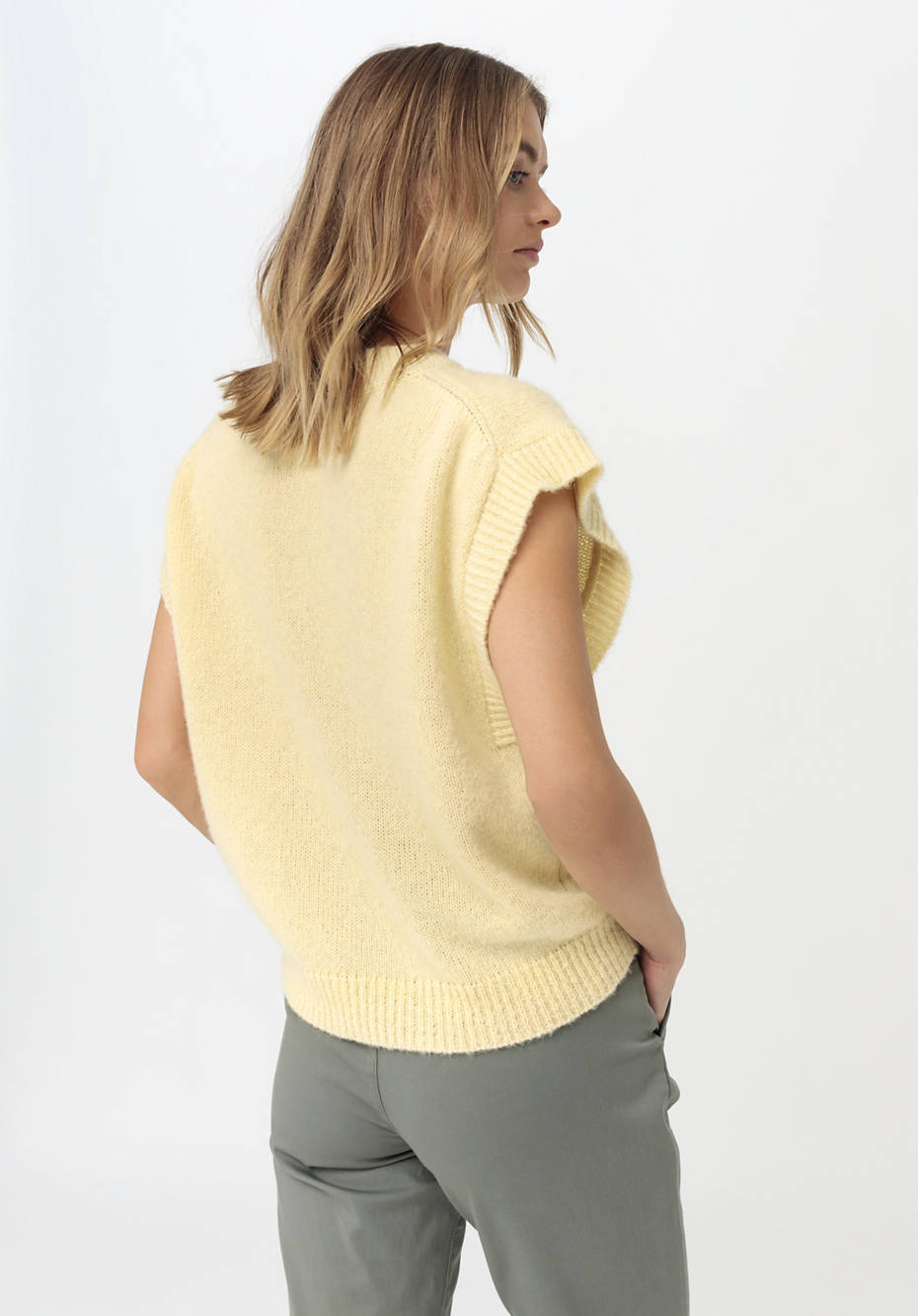 Pullover aus Alpaka mit Seide und Mohair