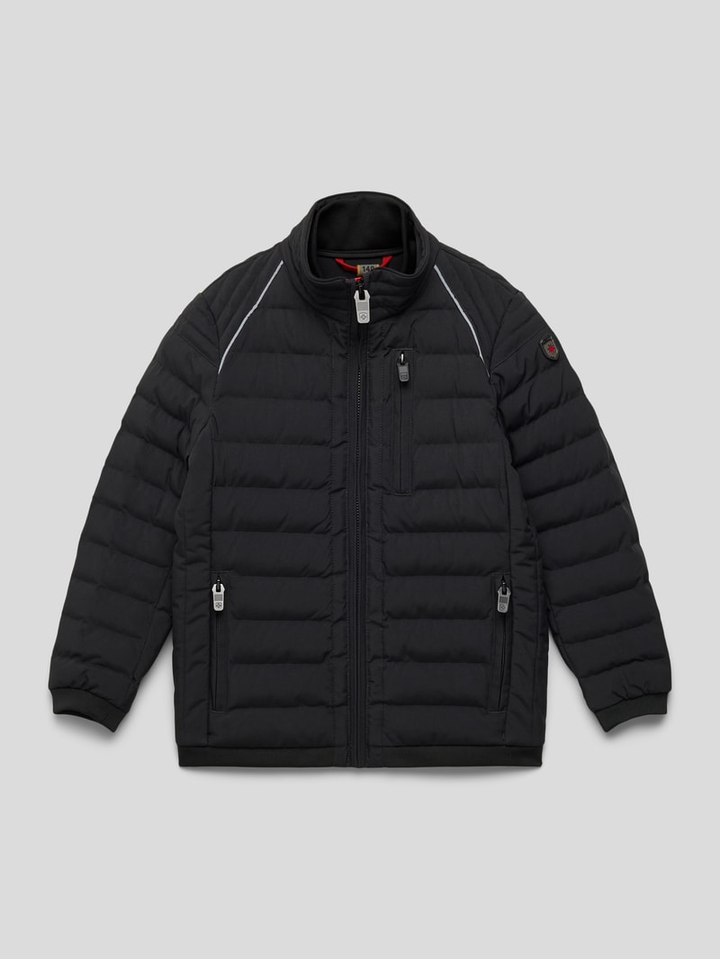 Funktionsjacke mit Reißverschlusstaschen in schwarz