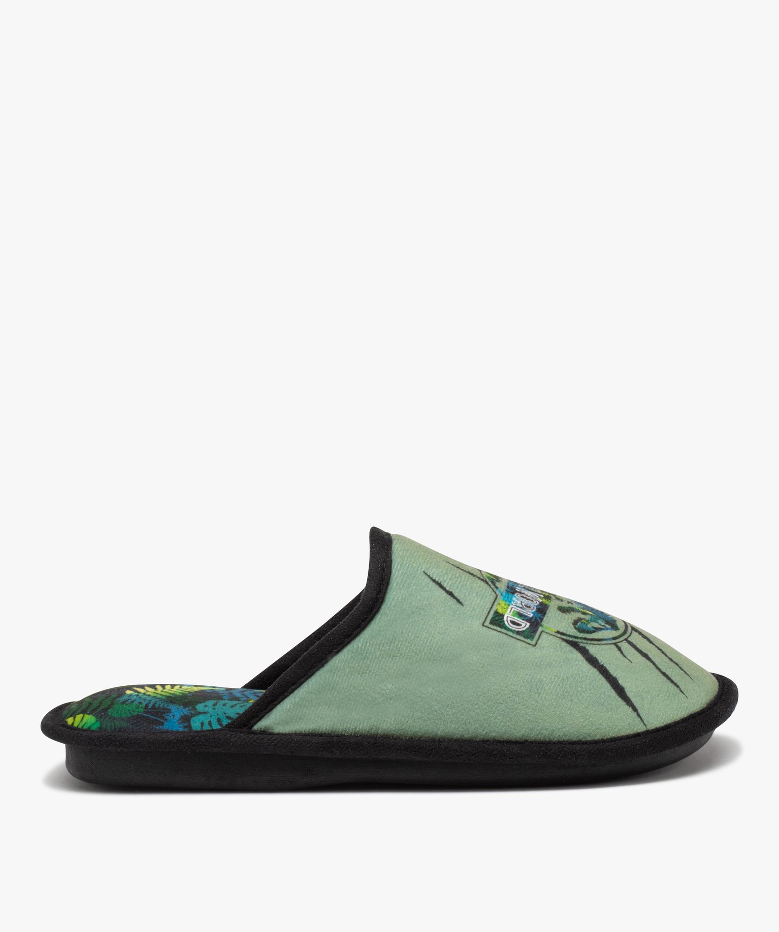 Chaussons Garçon mules imprimées – Jurassic World vert | GEMO