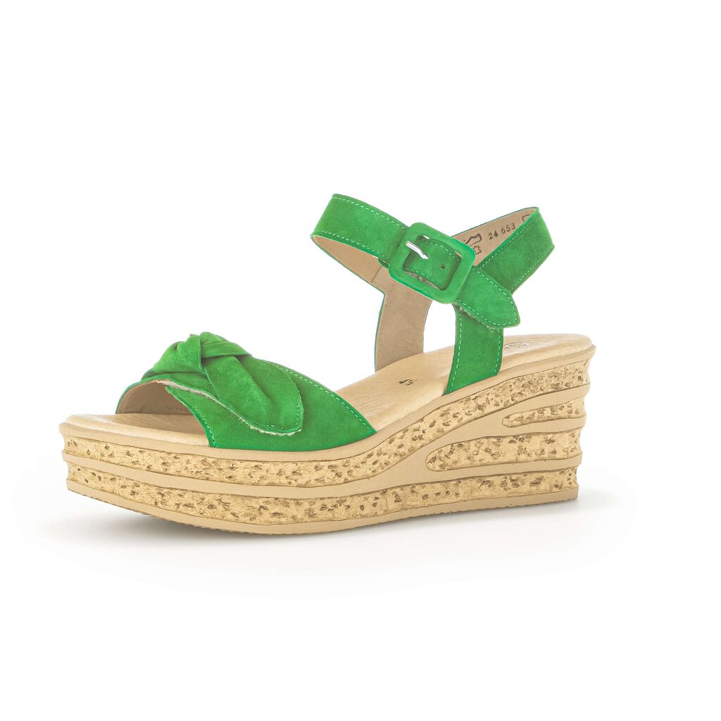 Gabor fashion Keilsandalette grün