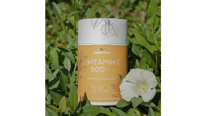 sanutrition Kapseln Vitamin C 500 Gepuffert & Pflanzlich