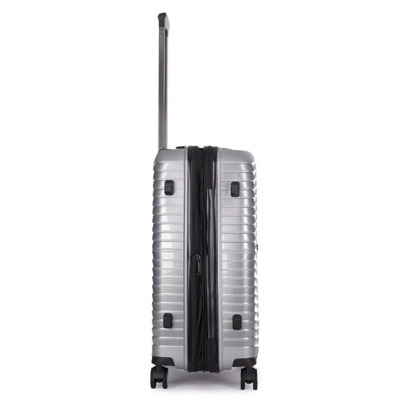 Stratic Bright + Koffer M (erweiterbar) - Silver