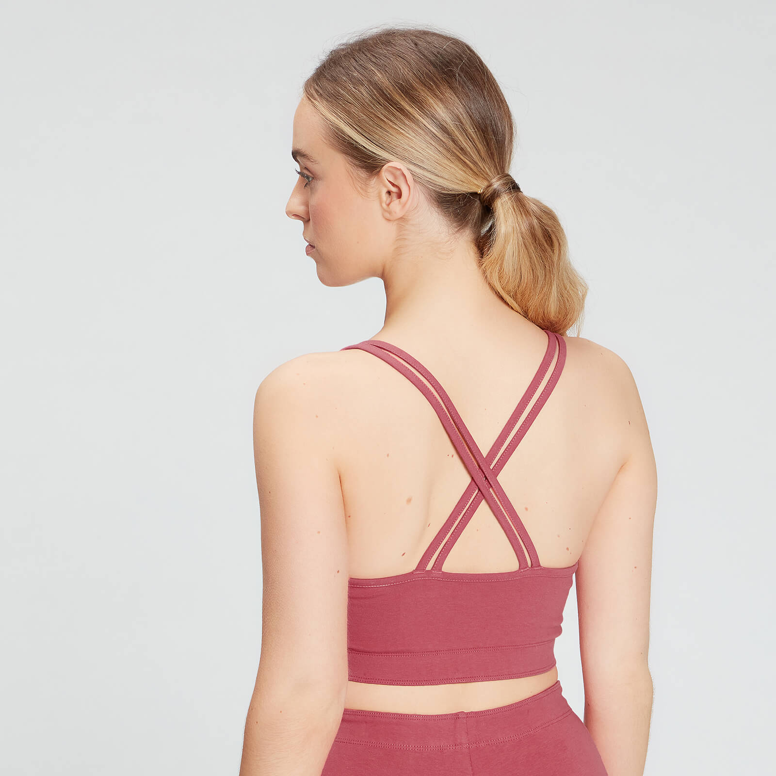Brassière de sport MP Chalk Graphic pour femmes – Framboise