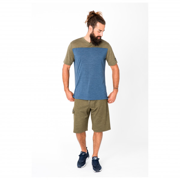 super.natural - Contrast Tee - Merinoshirt