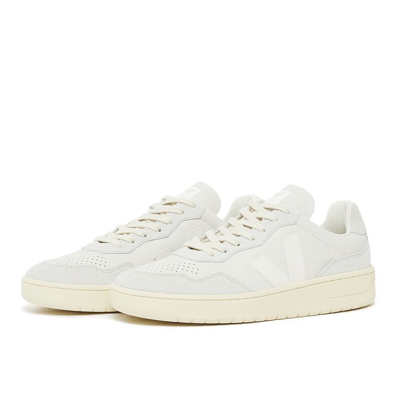 Veja V-90 Leather gravel white