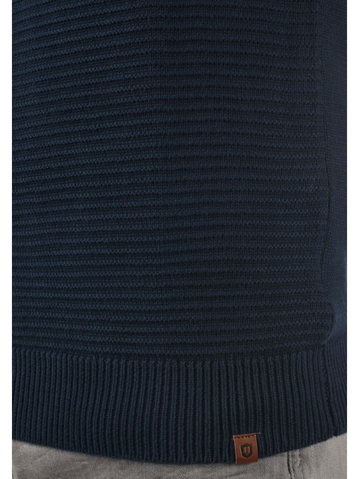 INDICODE Troyer IDRichard 35421MM Strickpulli mit Stehkragen in dunkelblau günstig kaufen