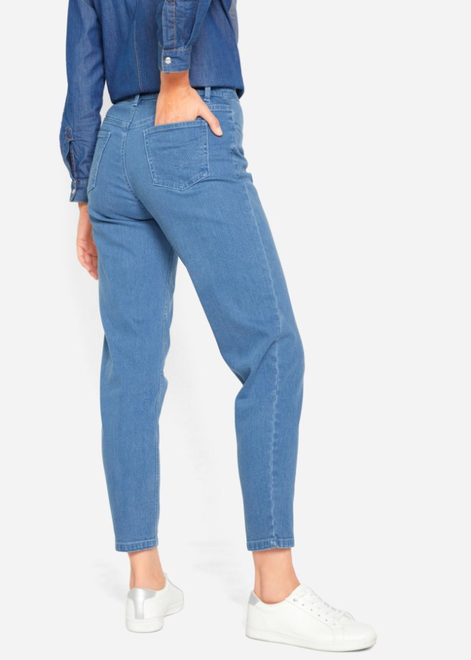 Mom Fit Stretch-Jeans aus Bio-Baumwolle