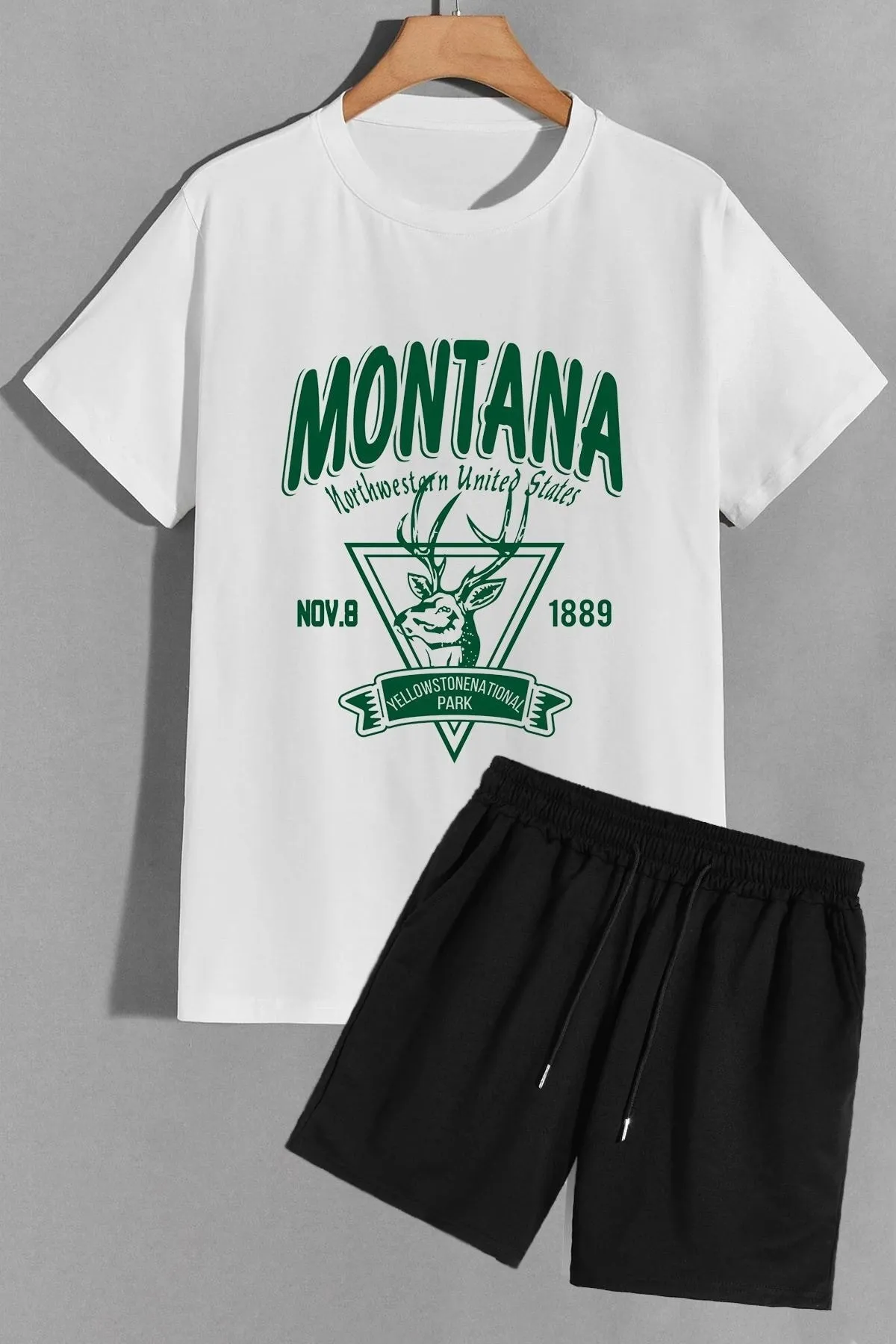 trendypassion  Montana Shorts T-Shirt-Trainingsanzug-Set