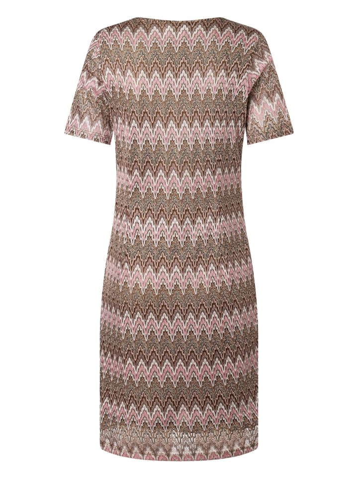 More & More Ajourjerseykleid in braun günstig kaufen
