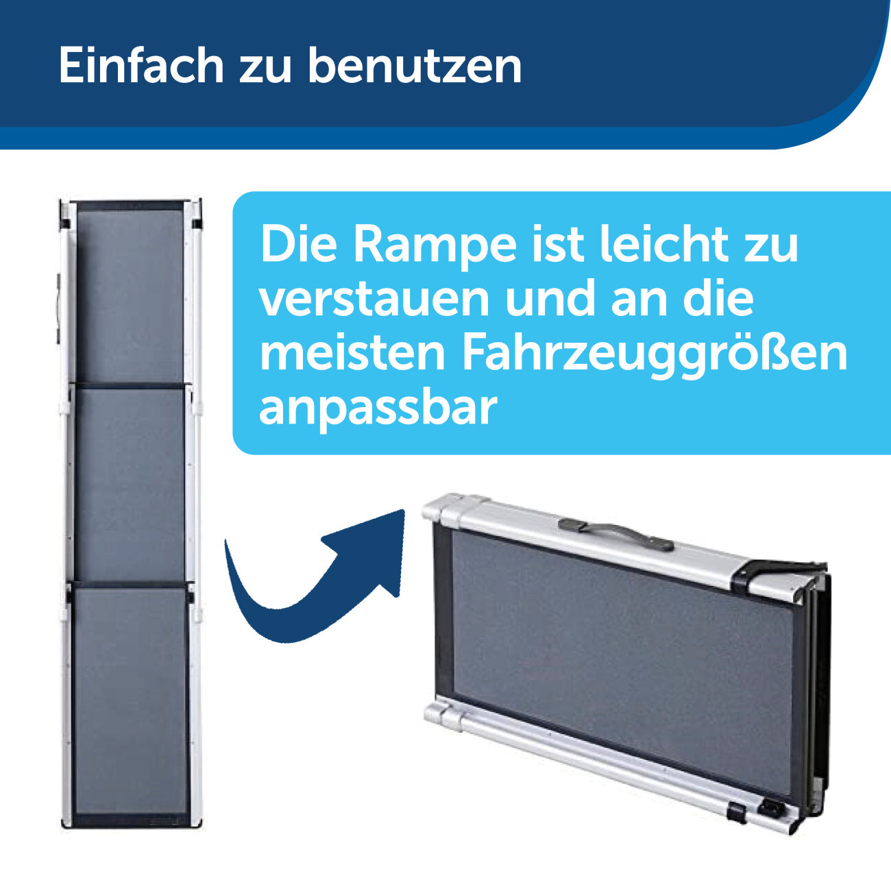 PetSafe Autozubehör PetSafe Happy Ride Teleskop-Hunderampe L
