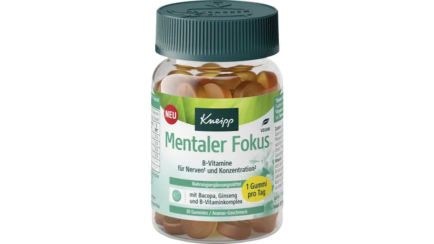 Kneipp Mentaler Fokus Gummies 81 g