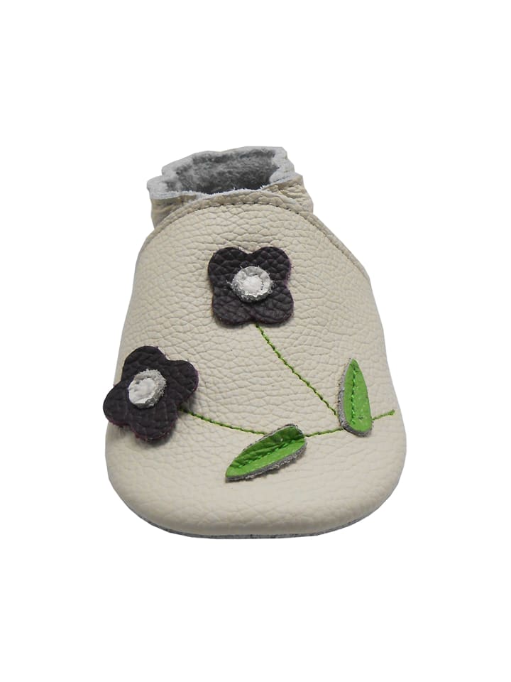 Yalion Baby Krabbelschuhe in Blumen Beige günstig kaufen