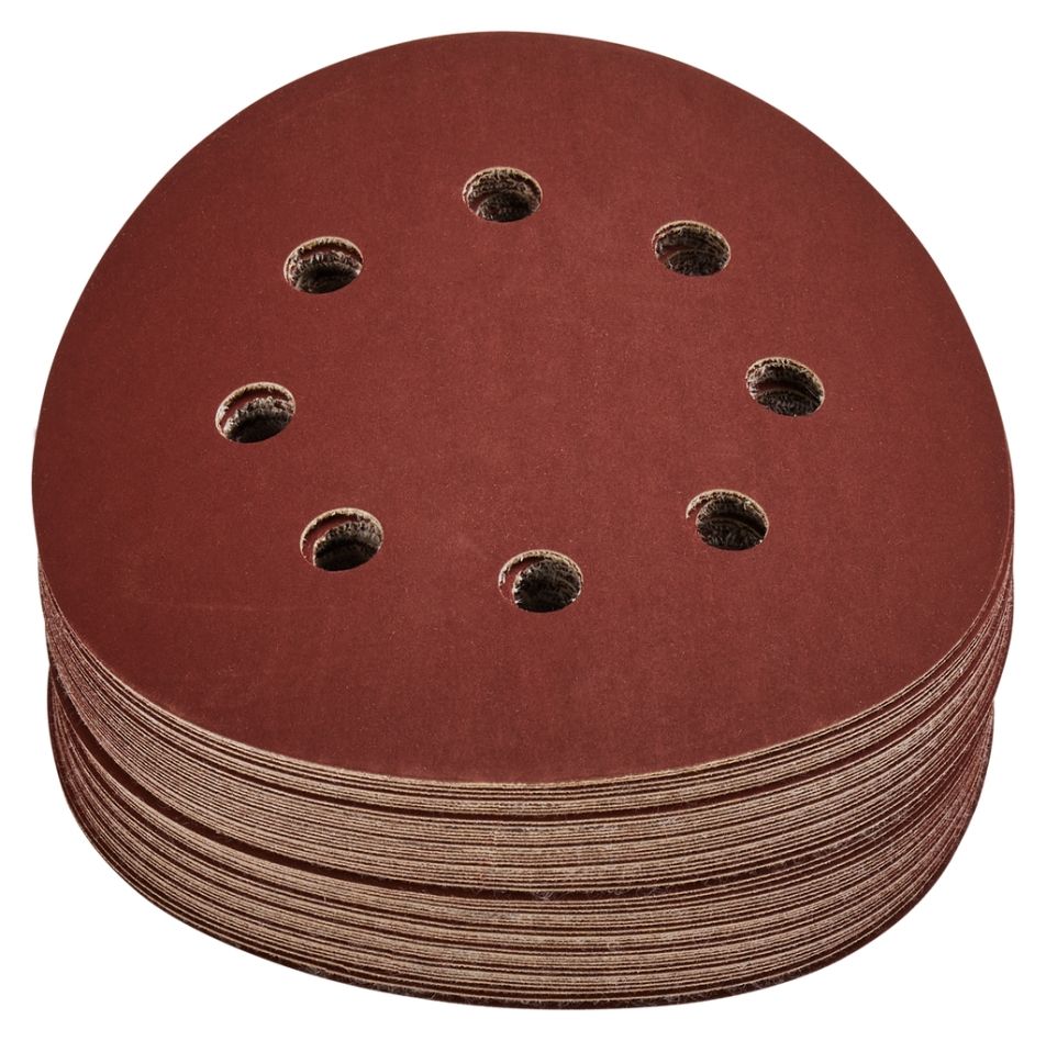 Makita Tillbehör P-43701 Slipskiva 125 mm K400 Röd Kardborre 50 delar