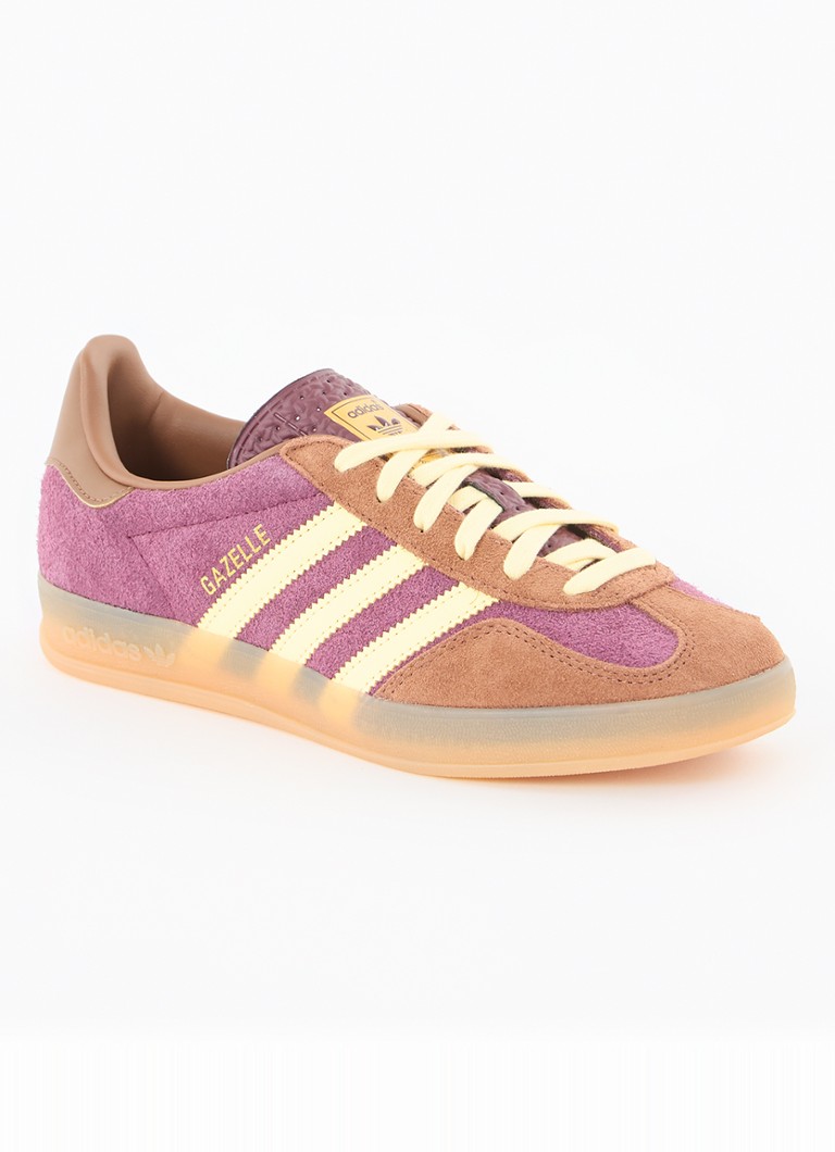 Baskets d'intérieur Adidas Gazelle en daim avec détails en cuir