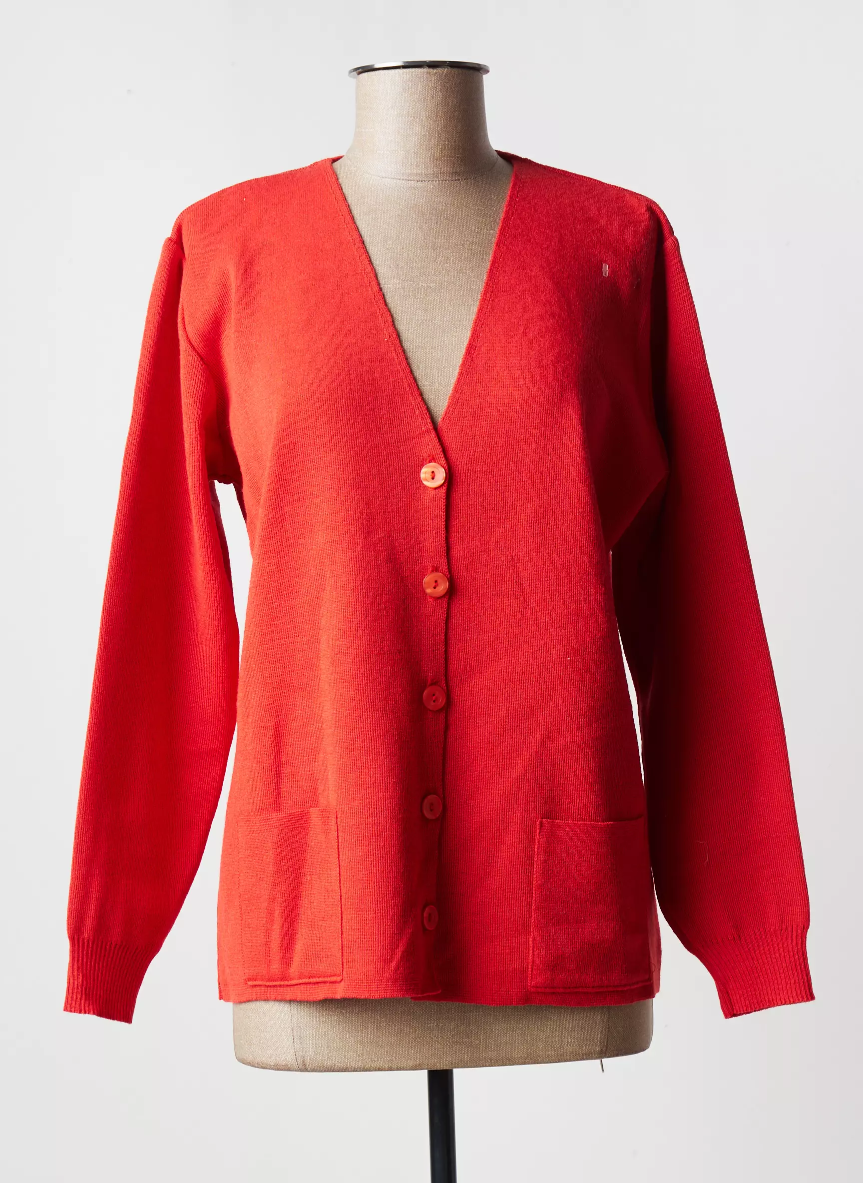Duger Cardigans Femme couleur orange