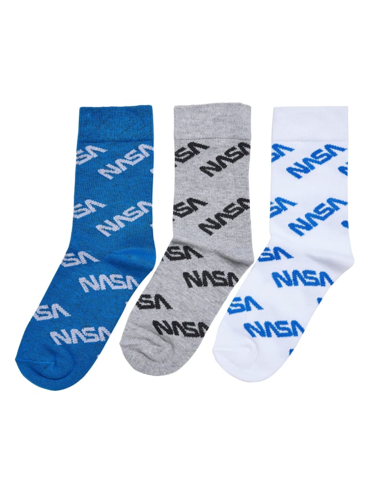 Mister Tee Mister Tee Socken in brightblue/grey/white günstig kaufen