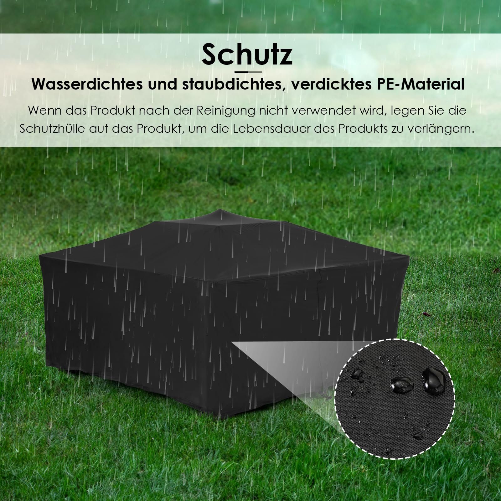 TLGREEN Feuerschale, Feuerschalen für den Garten, mit Grillrost & Wasserfeste Abdeckung