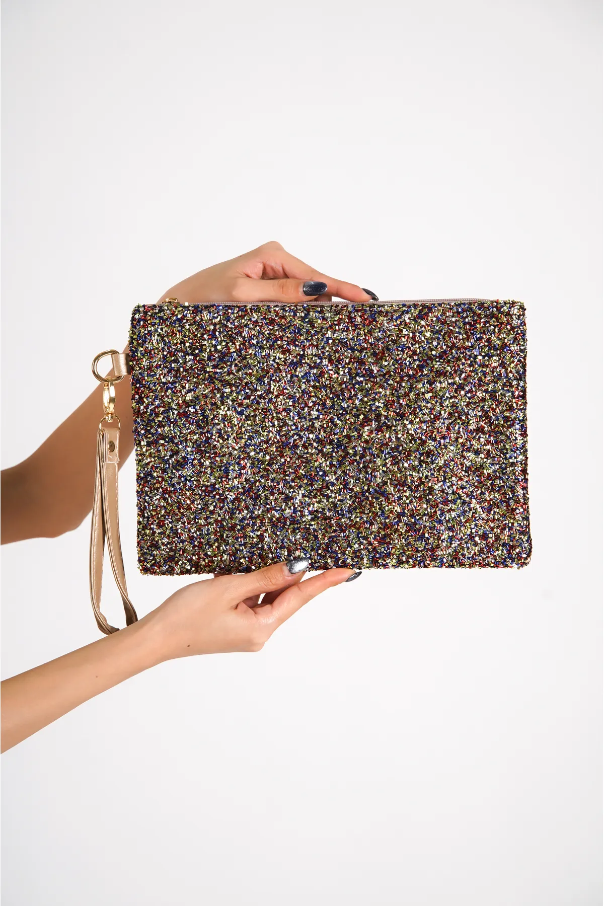 Capone Outfitters  Capone Beaded Paris 220 Multi Damen-Clutch