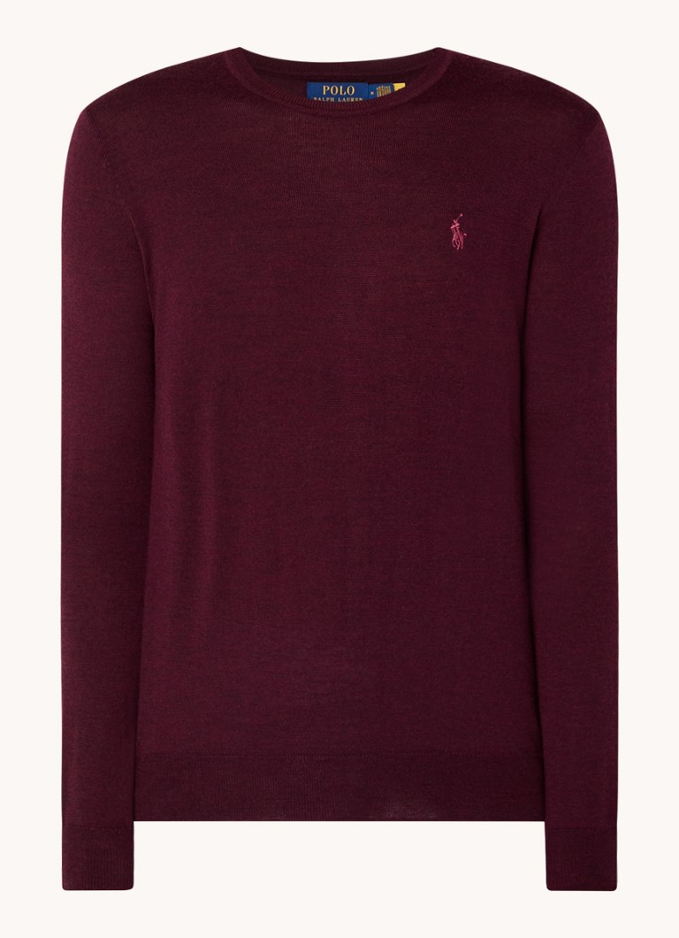 Ralph Lauren Fine-knit wool pullover with logo