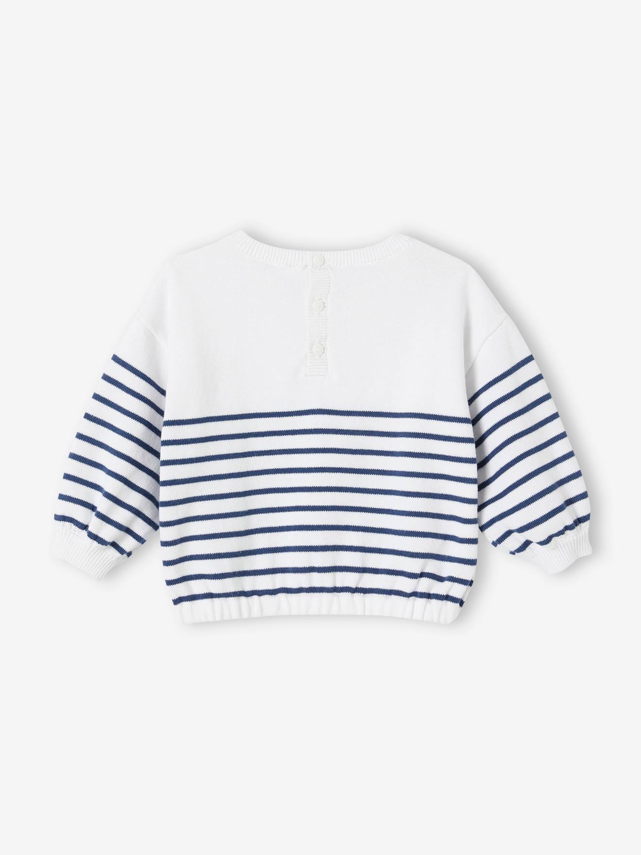 Vertbaudet Baby Matrosenpullover Oeko-Tex - marine gestreift