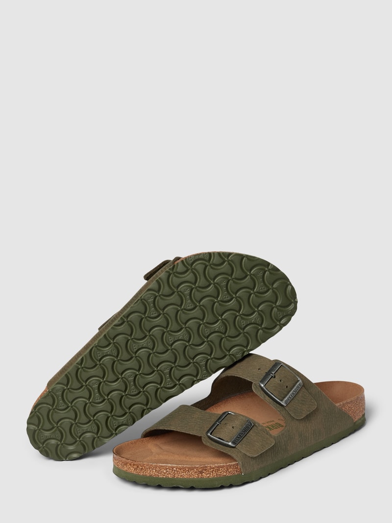 Slides mit Dornschließen Modell 'Arizona' in olivgrün