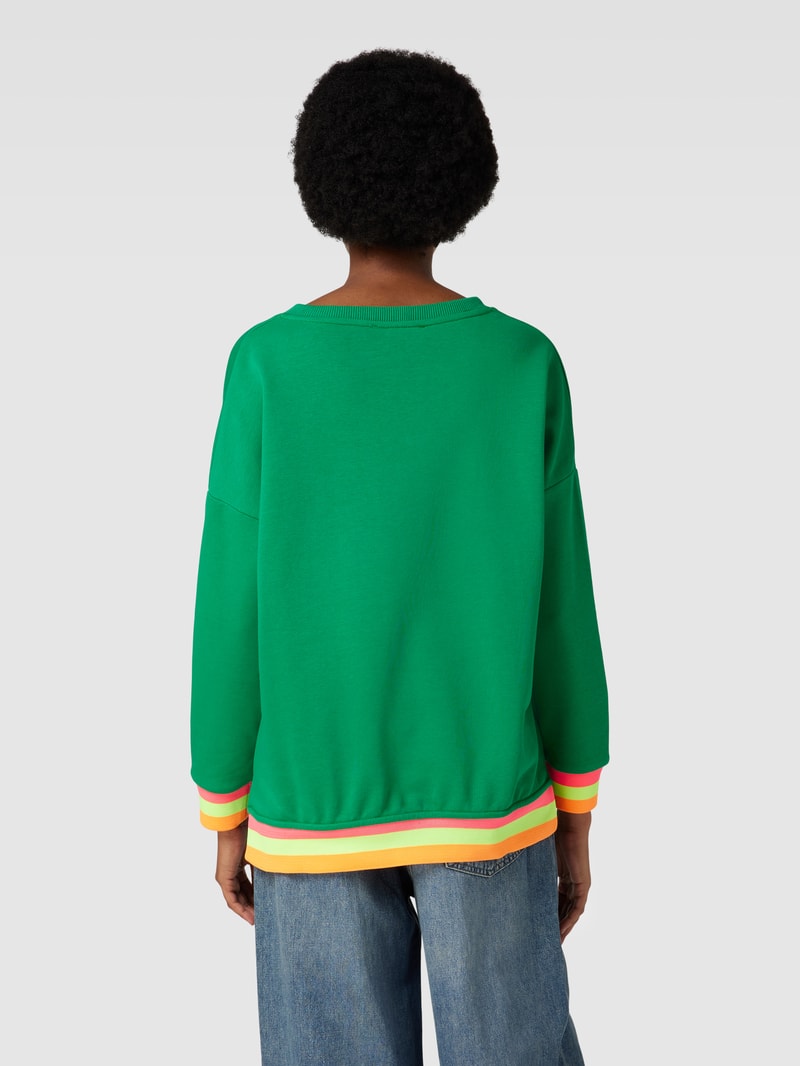 Sweatshirt mit Statement-Print in grün