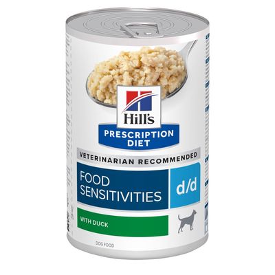 Hill's Prescription Diet d/d Food Sensitivities Nassfutter für Hunde mit Ente