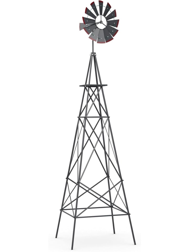 COSTWAY Windrad Höhe 253cm in Grau günstig kaufen onesize