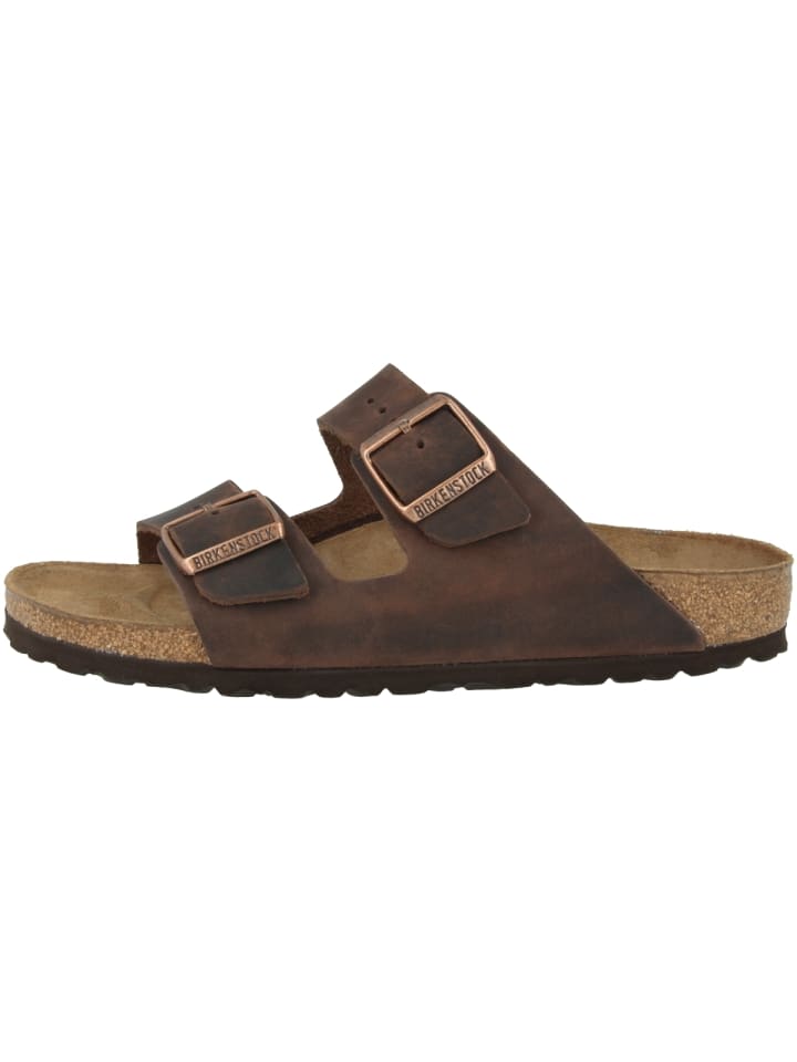 Birkenstock Sandale Arizona Fettleder normal in braun günstig kaufen